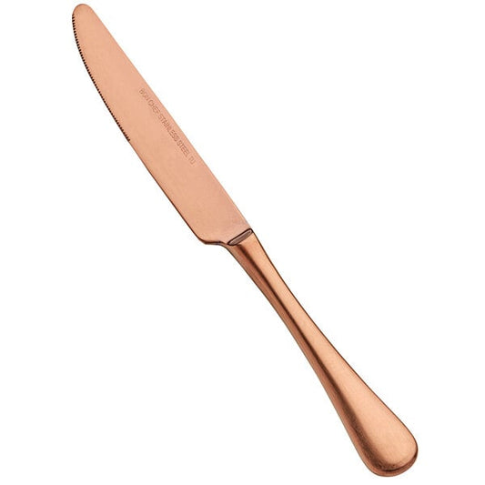 Bon Chef S4111RGM Como 9 1/8" Matte Rose Gold Dinner Knife – item 201S4111RGM