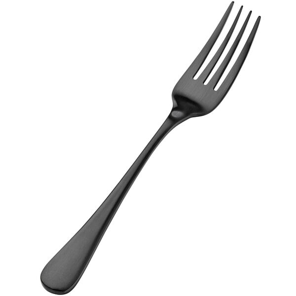 Bon Chef S4107BM Como 7" Matte Black Salad / Dessert Fork – item 201S4107BM