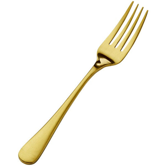 Bon Chef S4107GM Como 7" Matte Gold Salad / Dessert Fork – item 201S4107GM