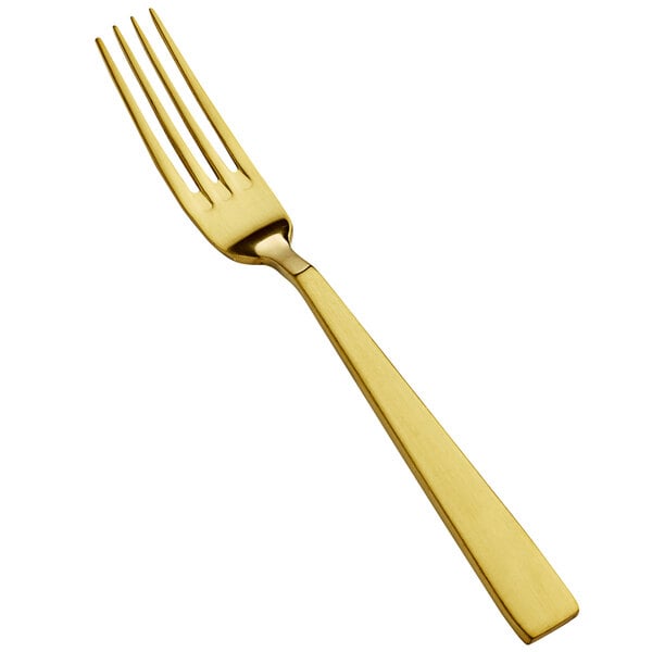 Bon Chef S3707GM Roman 7 1/8" Matte Gold Salad Dessert Fork – item 201S3707GM