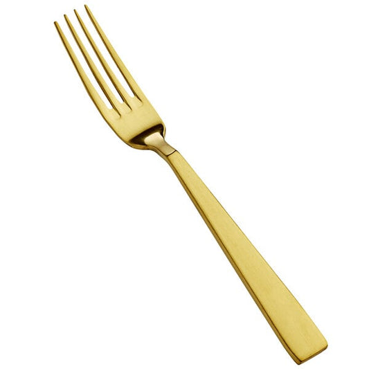 Bon Chef S3707GM Roman 7 1/8" Matte Gold Salad Dessert Fork – item 201S3707GM