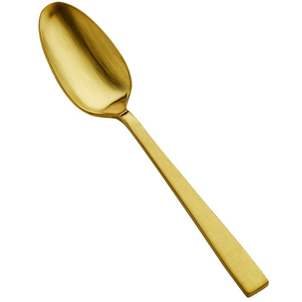 Bon Chef S3700GM Roman 6 1/4" X-Heavy Matte Gold Teaspoon – item 201S3700GM