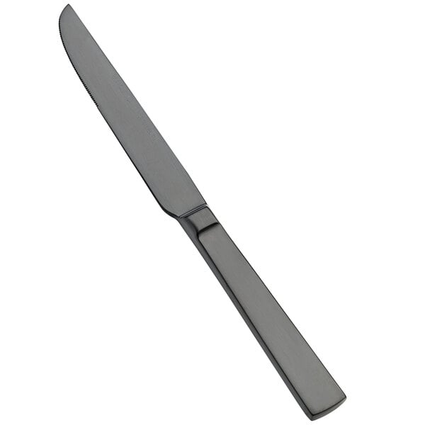 Bon Chef S3712BM Roman 9 3/8" Matte Black Dinner Knife – item 201S3712BM