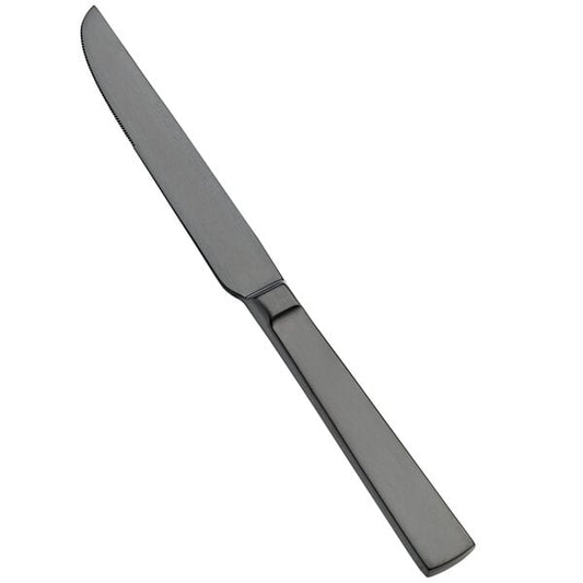 Bon Chef S3712BM Roman 9 3/8" Matte Black Dinner Knife – item 201S3712BM