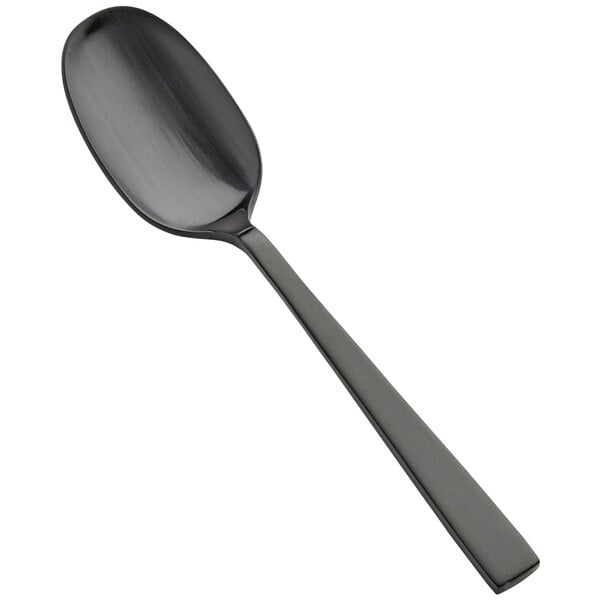 Bon Chef S3703BM Roman 6 1/4" Matte Black Dessert Spoon – item 201S3703BM