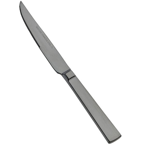 Bon Chef S3715B Roman 9 1/2" X-Heavy Black Steak Knife – item 201S3715B
