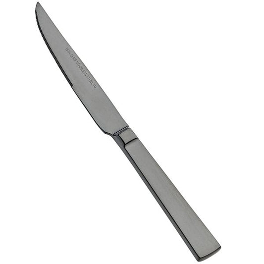 Bon Chef S3715B Roman 9 1/2" X-Heavy Black Steak Knife – item 201S3715B