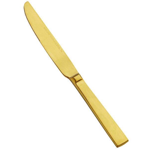 Bon Chef S3718GM Roman 8 1/2" Matte Gold Fruit / Knife – item 201S3718GM