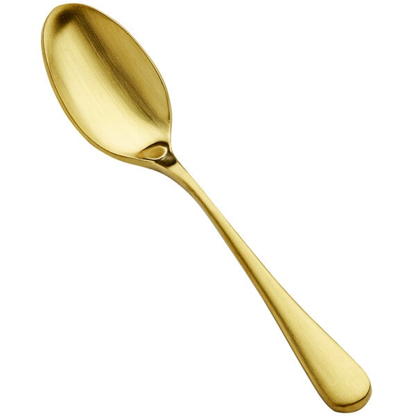Bon Chef S4100GM Como 6 3/8" X-Heavy Matte Gold Teaspoon – item 201S4100GM