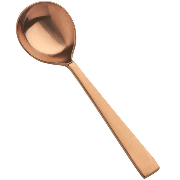 Bon Chef S3722RGM Roman 6 5/8" Matte Rose Gold Soup Spoon – item 201S3722RGM