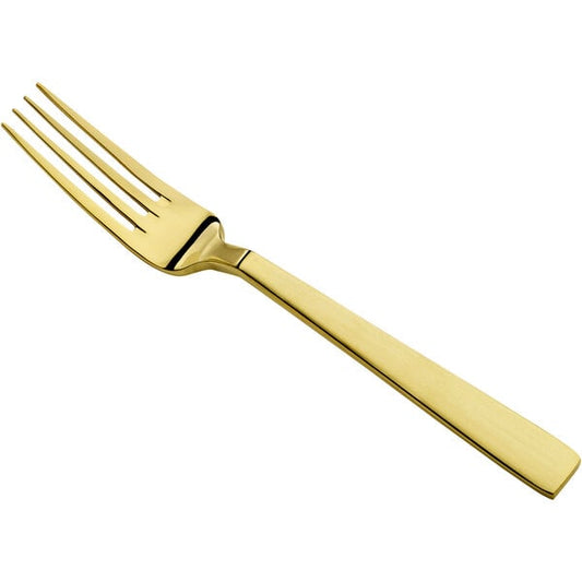Bon Chef S3706GM Roman 8 1/8" Matte Gold Dinner Fork – item 201S3706GM