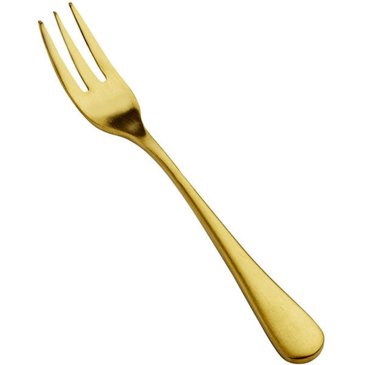 Bon Chef S4108GM Como 5 1/2" Matte Gold Cocktail Fork – item 201S4108GM