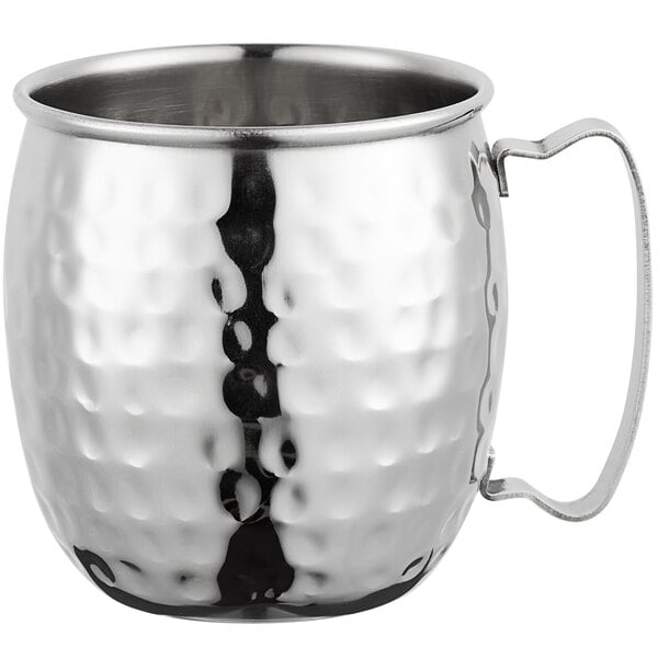 Acopa Alchemy 16 oz. Silver Hammered Moscow Mule Mug – item 553SMH16