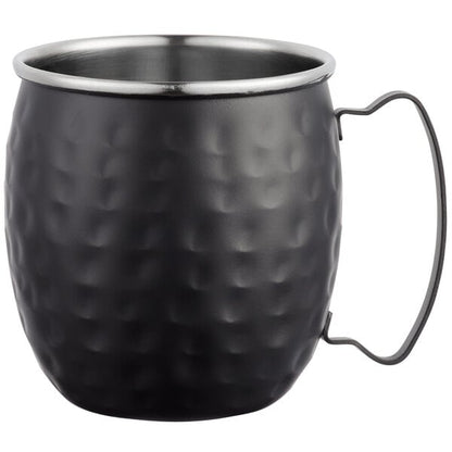 Acopa Alchemy 16 oz. Hammered Black Moscow Mule Mug – item 553BMH16