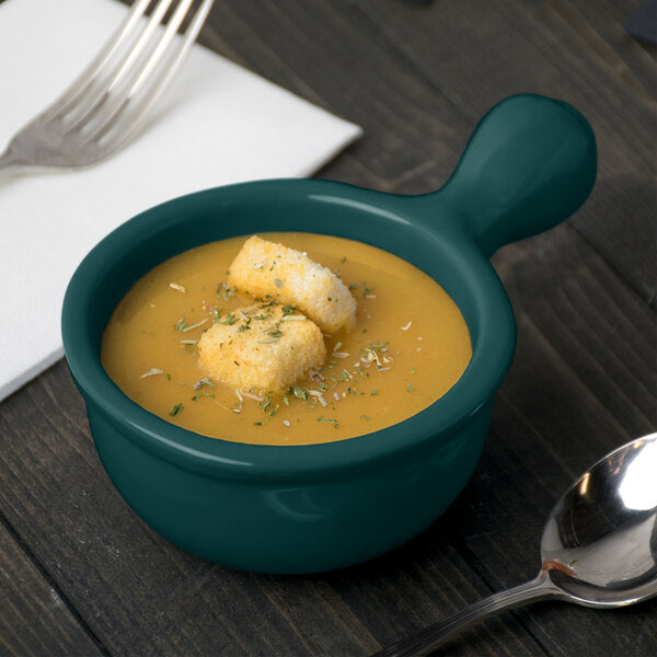 Tablecraft CW3370HGN 8 oz. Hunter Serving Bowl w/ Handle – item 8083370DHGN