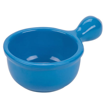 Tablecraft CW3370SBL 8 oz. Sky Blue Serving Bowl w/ Handle – item 8083370DSBL image 2