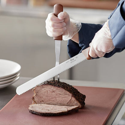 Choice 12" Serrated Edge Bread Knife w/ Handle – item 220KSLCS12BR image 2
