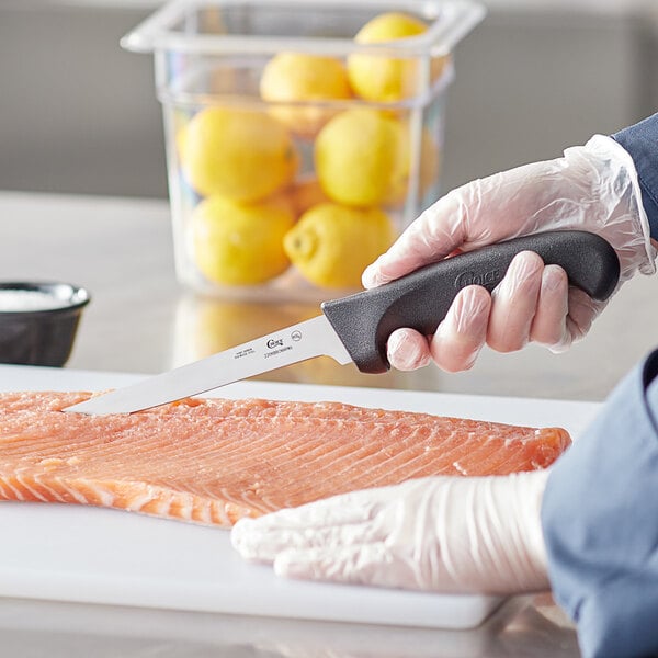 Choice 6" Narrow Stiff Boning Knife w/ Black Handle – item 220KBBONNRW6 image 2