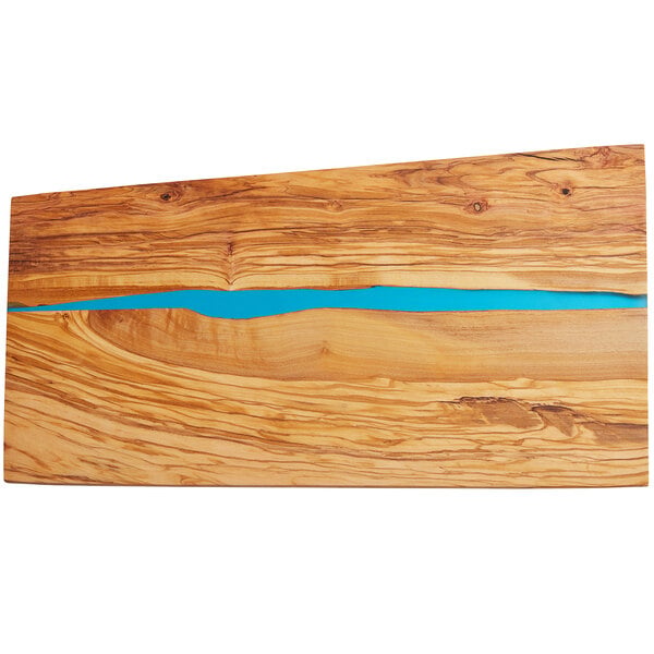 American Metalcraft Serving Board w/ Blue Polyresin Streak – item 124OWP18 image 2