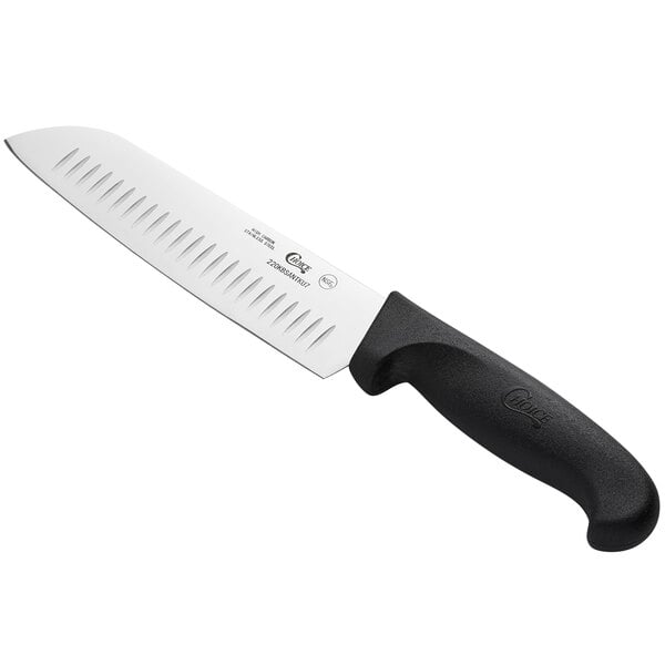 Choice 7" Santoku Knife w/ Granton Edge & Handle – item 220KBSANTKU7