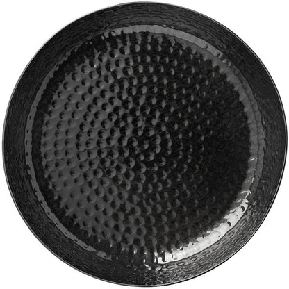 Tablecraft 10736 Crackle 8 1/2" Black Serving Platter – item 80810736