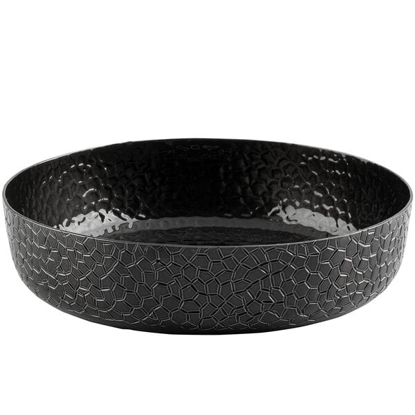 Tablecraft 10736 Crackle 8 1/2" Black Serving Platter – item 80810736 image 2