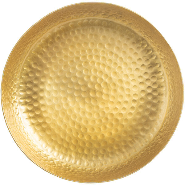 Tablecraft 10740 Crackle 8 1/2" Gold Serving Platter – item 80810740