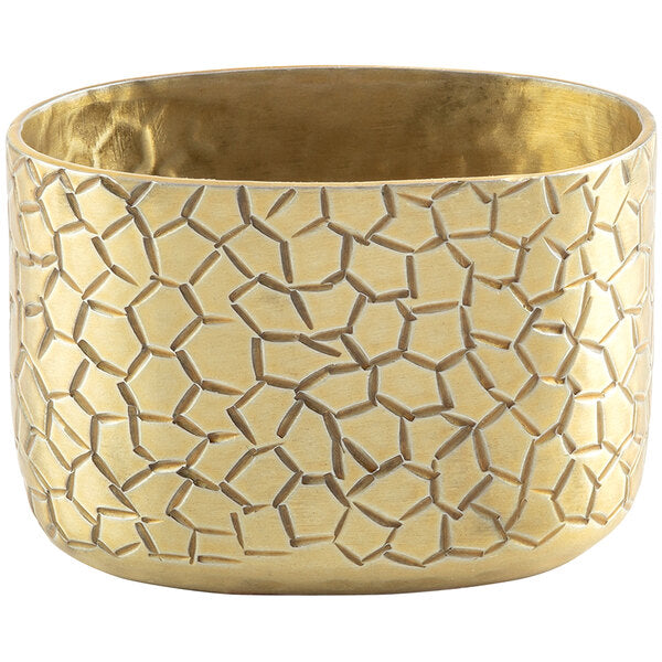 Tablecraft 10742 Crackle Oval Gold Sugar Packet Holder – item 80810742