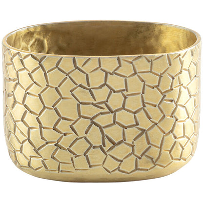 Tablecraft 10742 Crackle Oval Gold Sugar Packet Holder – item 80810742