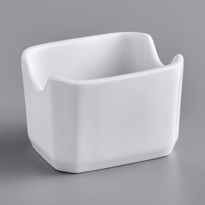 Tuxton 3 1/2" x 2 7/8" Porcelain Sugar Packet Holder – item 303BPQ034