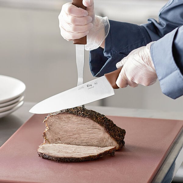 Choice 8" Chef Knife w/ Handle – item 220KCHEF8BR image 2