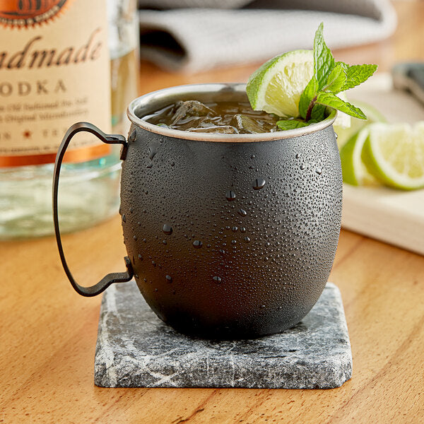 Acopa Alchemy 16 oz. Black Moscow Mule Mug – item 553BMS16 image 2