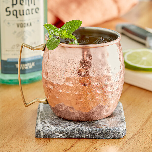 Acopa Alchemy 18 oz. Hammered Copper Moscow Mule Mug – item 553CMH18 image 2