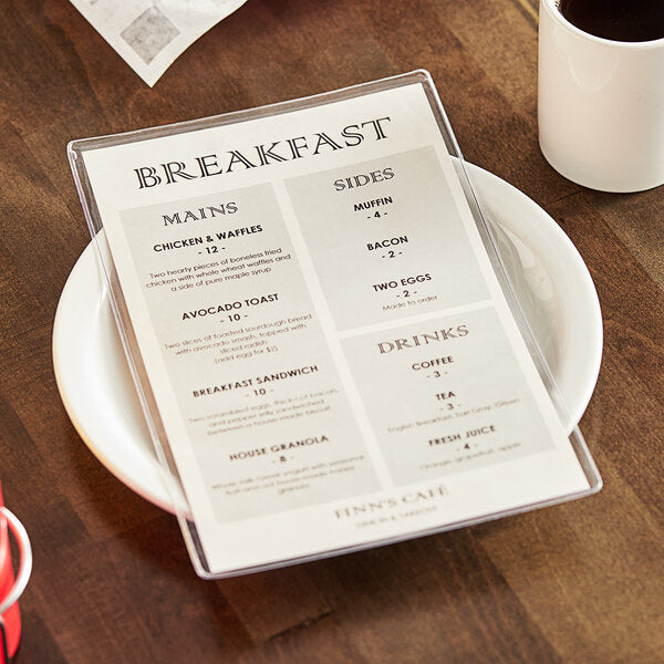H. Risch, Inc. 11" x 17" Single Panel / 2 View Menu Cover – item 759CHS100G image 2