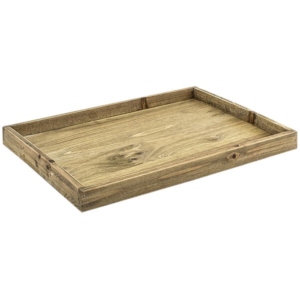 Front of the House Asheville 19" x 13" Natural Serving Tray – item 957RRT005NAW