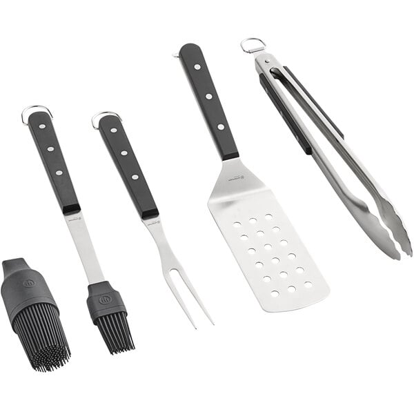 Wusthof 9069920001 4-Piece BBQ Set w/ Black POM Turner – item 9262804