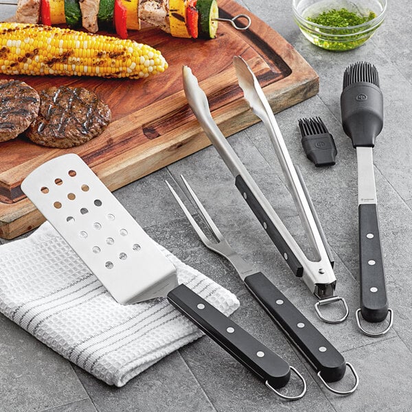 Wusthof 9069920001 4-Piece BBQ Set w/ Black POM Turner – item 9262804 image 2