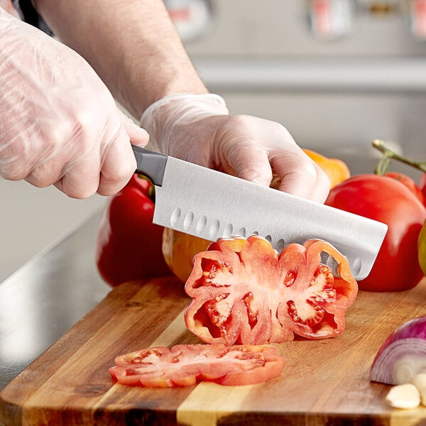Wusthof 4195-7 Gourmet 7" Hollow Nakiri Knife w/ POM Handle – item 92641957 image 2