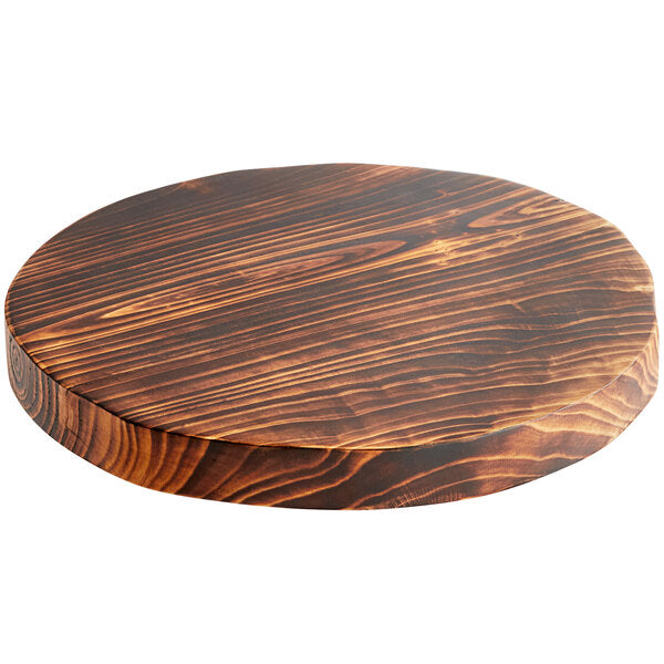 Front of the House ROOT 14" Round Carbon Wood Serving Board – item 957SPT062DWW image 2