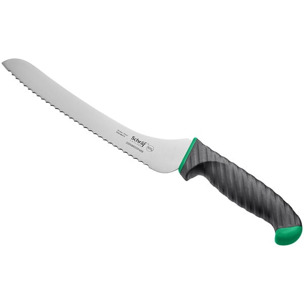 Schraf 9" Serrated Bread Knife w/ TPRgrip Handle – item 220VBRDOFGR9