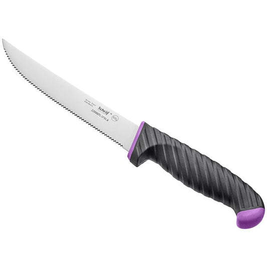 Schraf Utility Knife w/ Purple Allergen-Free TPRgrip Handle – item 220VUTLSRPL6