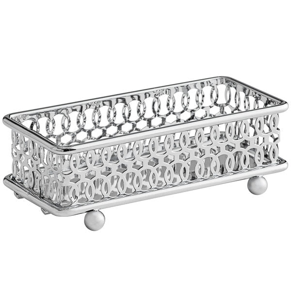 Vollrath WR-1009 Chrome Rectangular Sugar Caddy - 5" x 2" – item 922WR1009