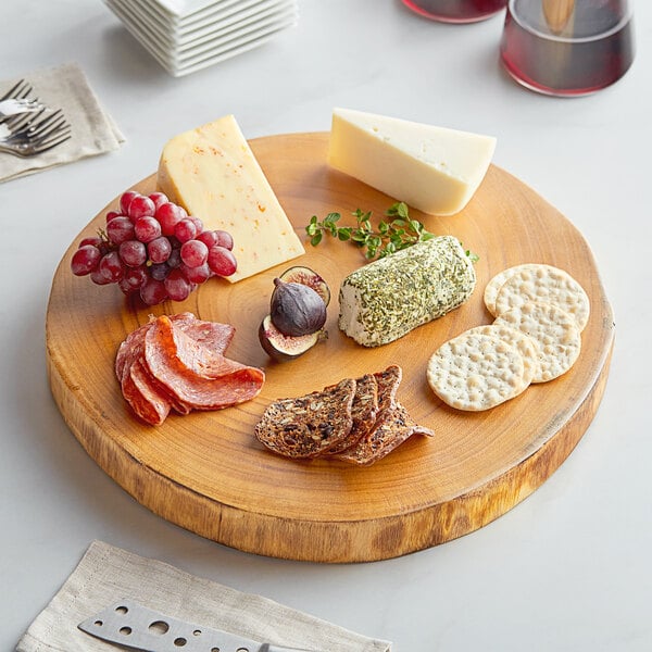 Front of the House ROOT 14" Round Natural Wood Serving Board – item 957SPT062NAW