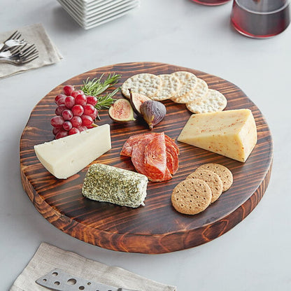 Front of the House ROOT 14" Round Carbon Wood Serving Board – item 957SPT062DWW
