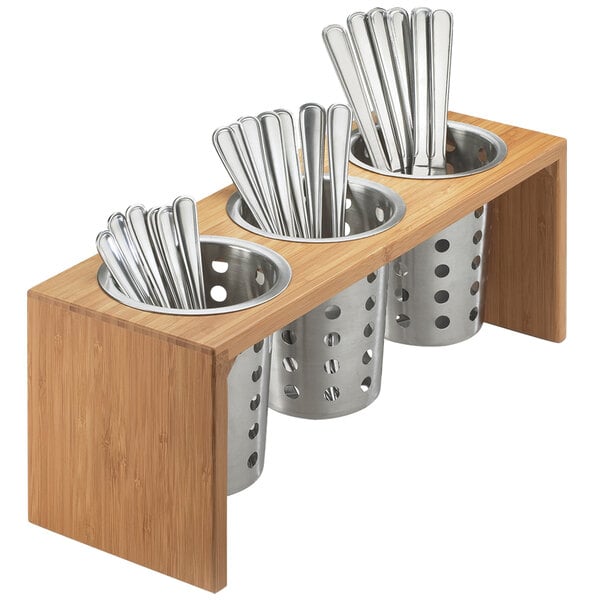 Cal-Mil 3-Cylinder Horizontal Flatware / Condiment Display – item 2111425360 image 2