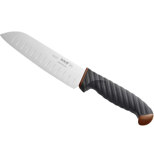 Schraf 7" Granton Edge Santoku Knife w/ TPRgrip Handle – item 220VSTKUGEN7