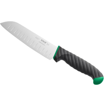 Schraf 7" Granton Edge Santoku Knife w/ TPRgrip Handle – item 220VSTKUGEG7