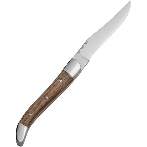 Bon Chef S943 Laguiole 8 Steak Knife w/ Natural Wood Handle – item 201S943