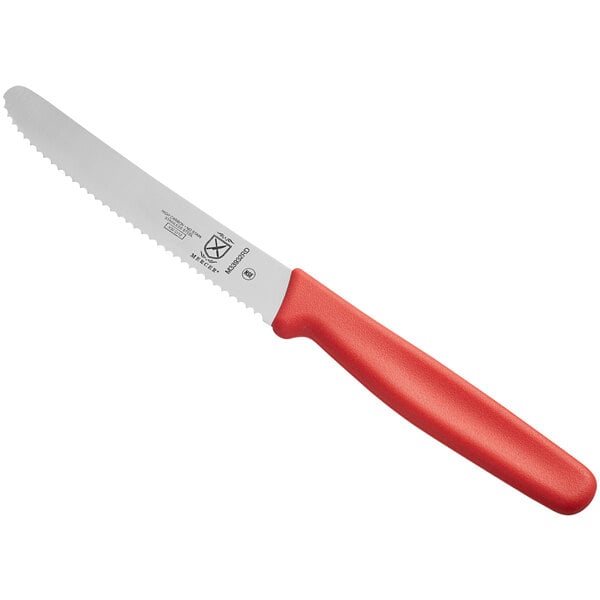 Mercer Culinary M33932RDB 4 Knife w/ Guard & Red Handle – item 470M33932RDB