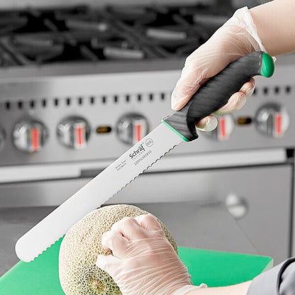 Schraf 10" Serrated Slicing Knife w/ TPRgrip Handle – item 220VSLSRGR10 image 2